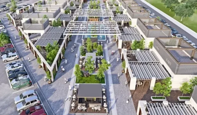TRinvest'in Gimat'ta hayata geçirdiği Mega Meydan projesinin genel görünümü