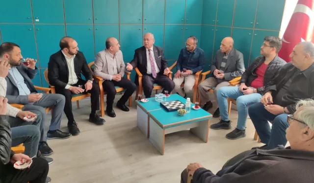 ANKESOB Başkanı Hüseyin Ar, Beypazarı'ndaki oda başkanlarını ziyaret etti.