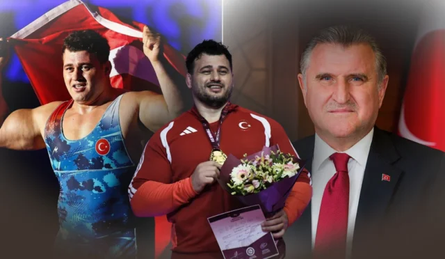 Milli güreşçi Rıza Kayaalp'in Avrupa Şampiyonası'nda kazandığı altın madalya sonrası Gençlik ve Spor Bakanı Osman Aşkın Bak'tan tebrik mesajı.