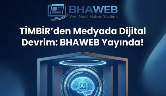 BHAWEB dijital habercilik platformu logosu ve yapay zeka temalı görsel