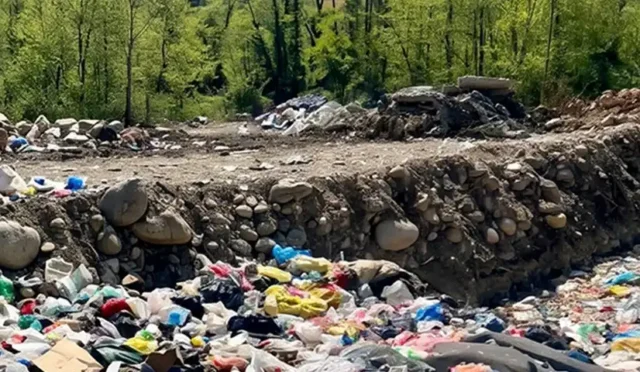 Fındıklı Belediyesi'ne açık alana çöp dökme nedeniyle kesilen ceza