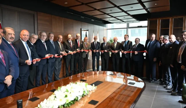 İMEAK DTO Ankara ofisinin açılış töreninden genel bir görünüm.