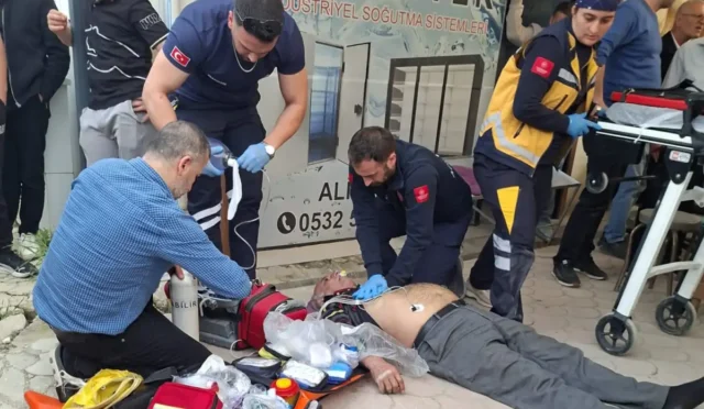 Hatay'da fenalaşarak hastaneye kaldırılan humusçu esnaf Lütfi Özkan