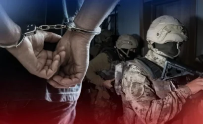 Kars'ta uyuşturucu operasyonu sonrası polis ekipleri ve ele geçirilen malzemeler