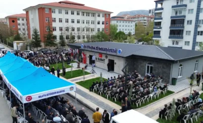 Battalgazi Göztepe Mahallesi'nde deprem şehitleri anısına açılan taziye evi