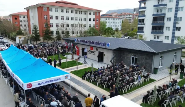 Battalgazi Göztepe Mahallesi'nde deprem şehitleri anısına açılan taziye evi