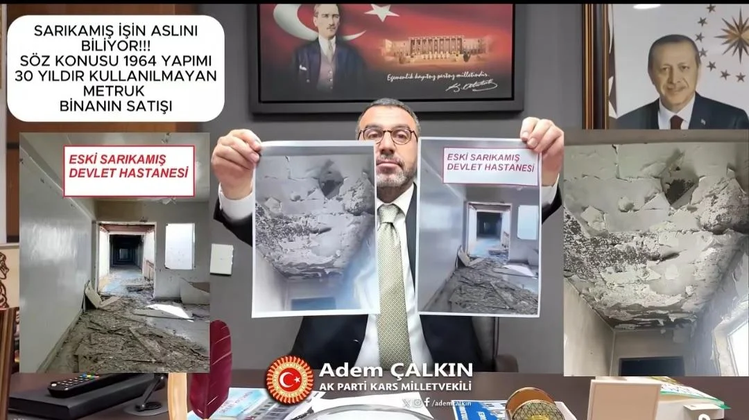 Milletvekili Çalkın’dan Sarıkamış Hastane Binası Satış İddialarına Yanıt: “Muhalefet Gerçeği Çarpıtıyor”