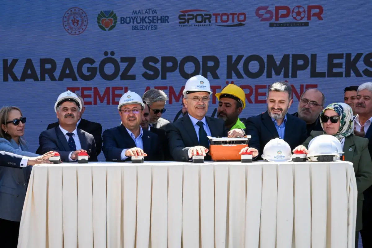 Malatya’da Sporun Yıldızı Parlıyor: TOKİ Karagöz Spor Kompleksi’nin Temeli Dualarla Atıldı