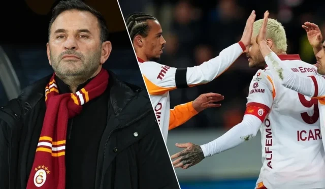Galatasaraylı futbolcuların Samsunspor maçındaki bir anı