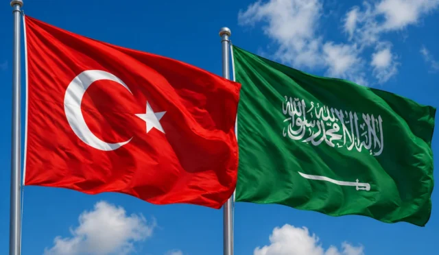 Türkiye ve Suudi Arabistan heyetleri ekonomik iş birliği protokolünü imzalarken