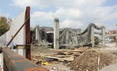 Düzce Cedidiye Kent Meydanı inşaatında çökme olayı