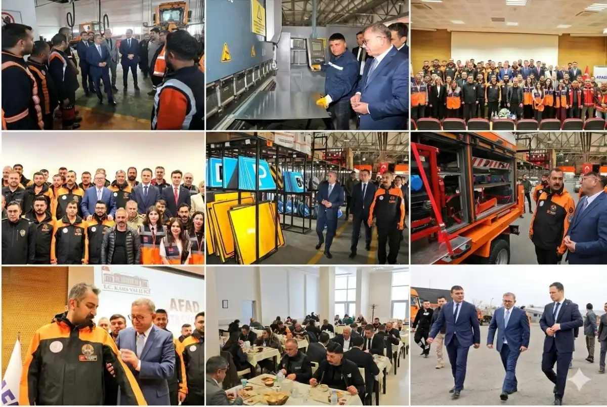 Vali Polat, Karayolları’nın Kahraman Ekibi KARAKURT’a AFAD Arması Takdim Etti