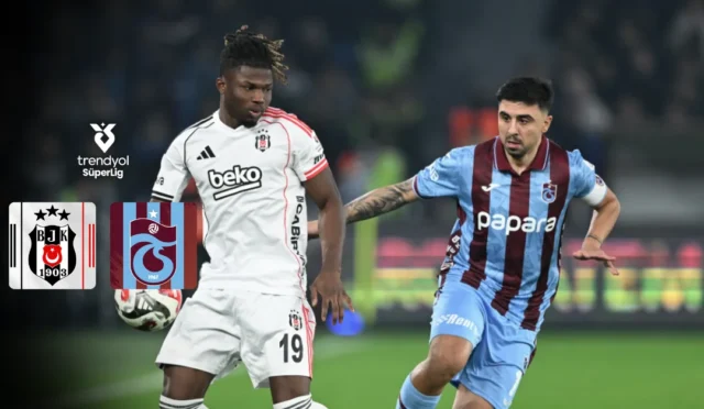 Beşiktaş ve Trabzonspor futbol takımları Dolmabahçe'de Süper Lig maçı için karşılaşıyor.
