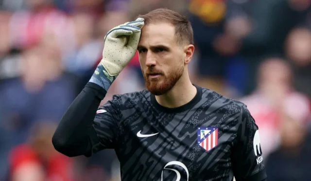 Fenerbahçe'nin transfer hedefi Jan Oblak'ın Atletico Madrid formasıyla çekilmiş fotoğrafı