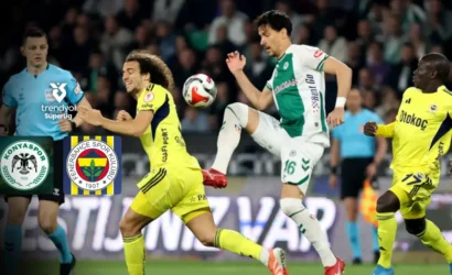 Fenerbahçe'nin Konyaspor deplasmanında galibiyet arayışını gösteren maç görseli