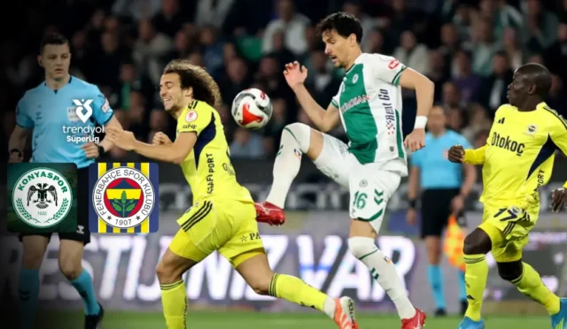 Fenerbahçe'nin Konyaspor deplasmanında galibiyet arayışını gösteren maç görseli