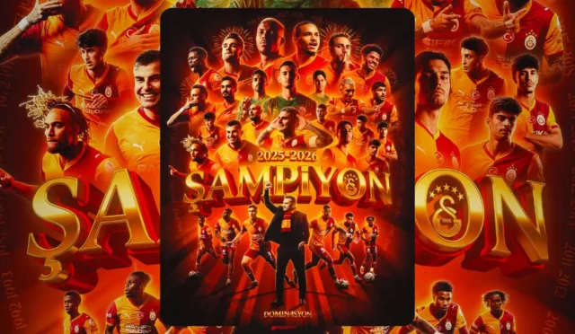 Galatasaray futbol takımı RAMS Park'ta şampiyonluk kupasını kaldırıyor