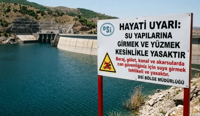 DSİ uyarısı: Su yapılarına girmek tehlikeli ve yasaktır