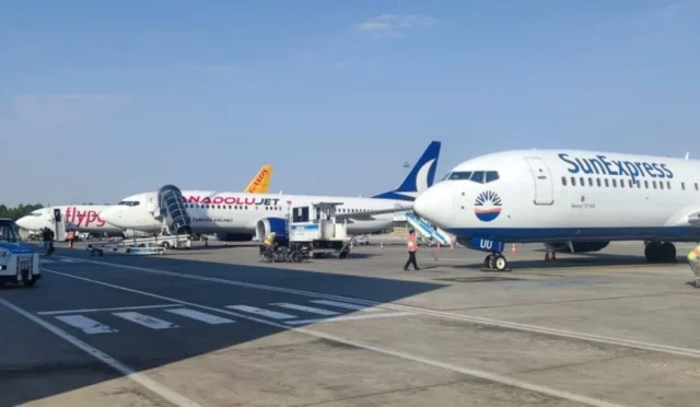 Malatya Havalimanı'nda Nisan ayı yolcu trafiği verilerini gösteren bir grafik