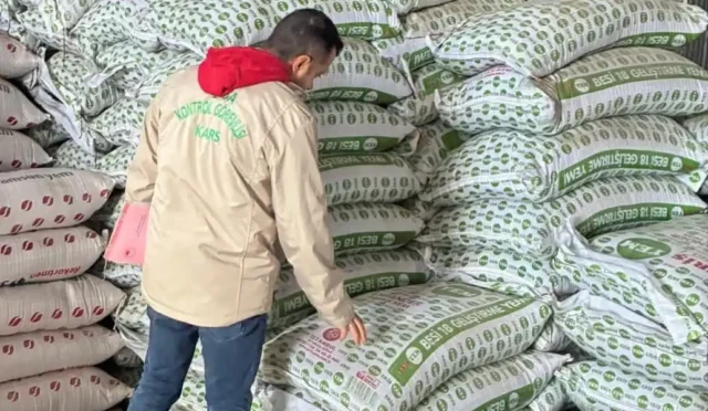 Kars'ta yem işletmelerine yönelik gerçekleştirilen denetimler