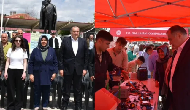 Nallıhan'da mesleki ve teknik lise öğrencileri tarafından hazırlanan yenilikçi projelerin sergilendiği fuar