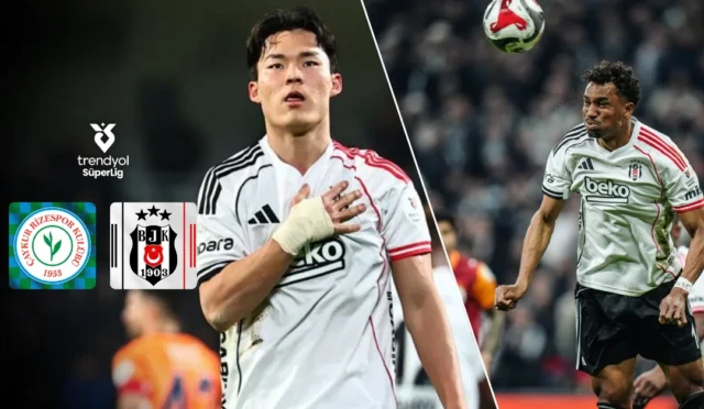 Beşiktaş'ın Çaykur Rizespor maçı kadrosu ve eksik oyuncular
