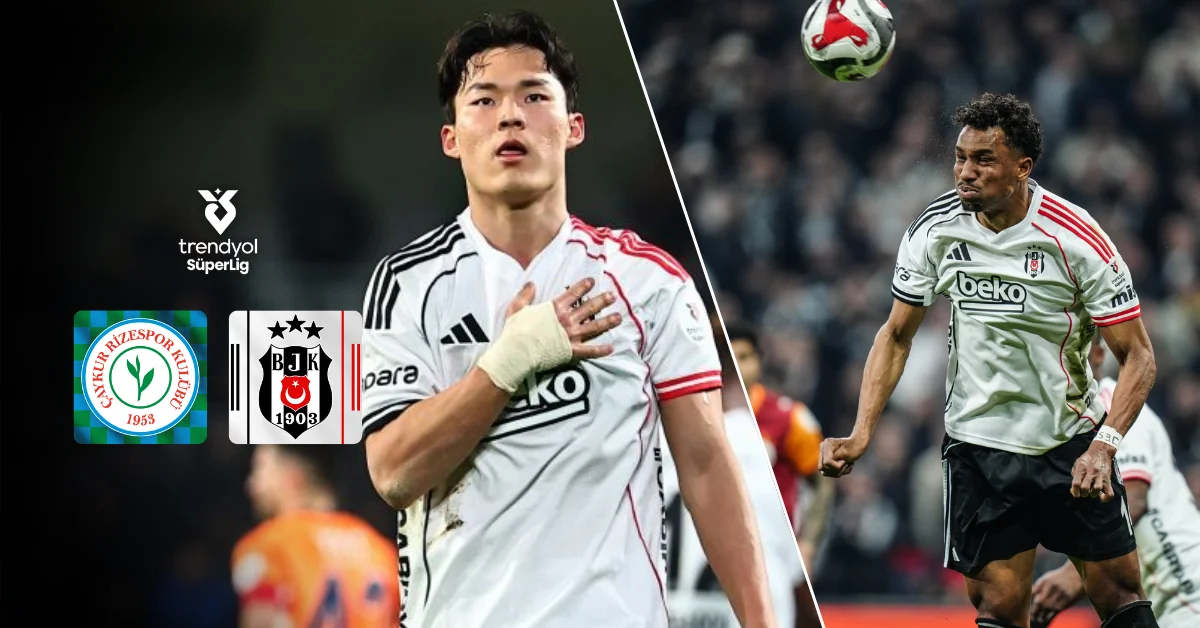 Beşiktaş’ta Rizespor Maçı Kadrosu Belli Oldu: Sakatlık ve Özel İzin Nedeniyle 2 Yıldız Yok