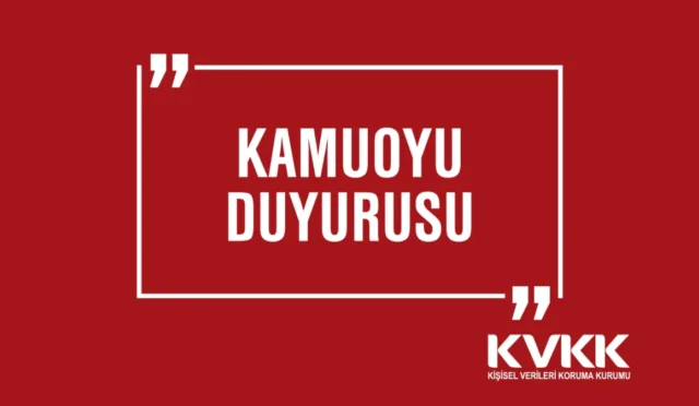 Kişisel Verileri Koruma Kurumu (KVKK) logosu ve VERBİS kaydı ile ilgili bir görsel.