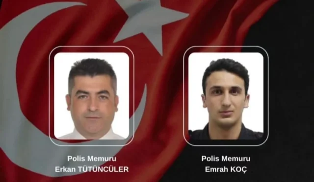 Çorlu'da silahlı kavgaya müdahale sırasında şehit düşen polis memurları anısına.