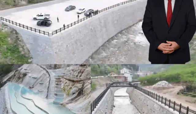 Göksu Travertenleri'ne yapılan yatırımlarla modernleşen turizm merkezi görünümü