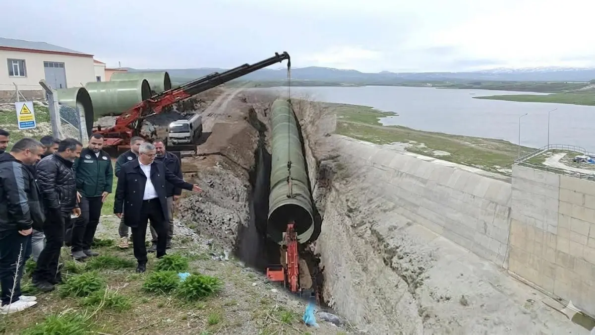 Kars Barajı Sulama Hattı İnşaatında DSİ Heyeti İnceleme Yaparak Seferberlik Başlattı