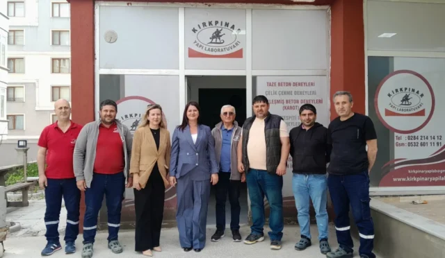 Edirne Belediye Başkanı Filiz Gencan, kadın girişimci Nevser Eraslan'ı laboratuvarında ziyaret etti.