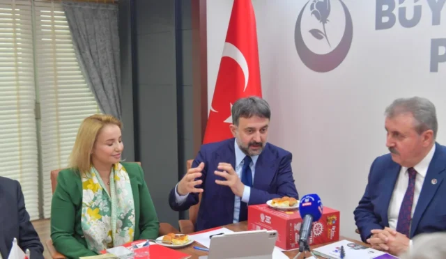 Ankara Kent Konseyi Başkanı Halil İbrahim Yılmaz, Büyük Birlik Partisi Genel Başkanı Mustafa Destici ile bir araya geldi.