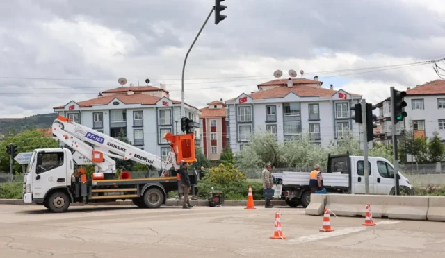 Kırıkkale'de trafik sinyalizasyon sistemleri yenileme çalışması