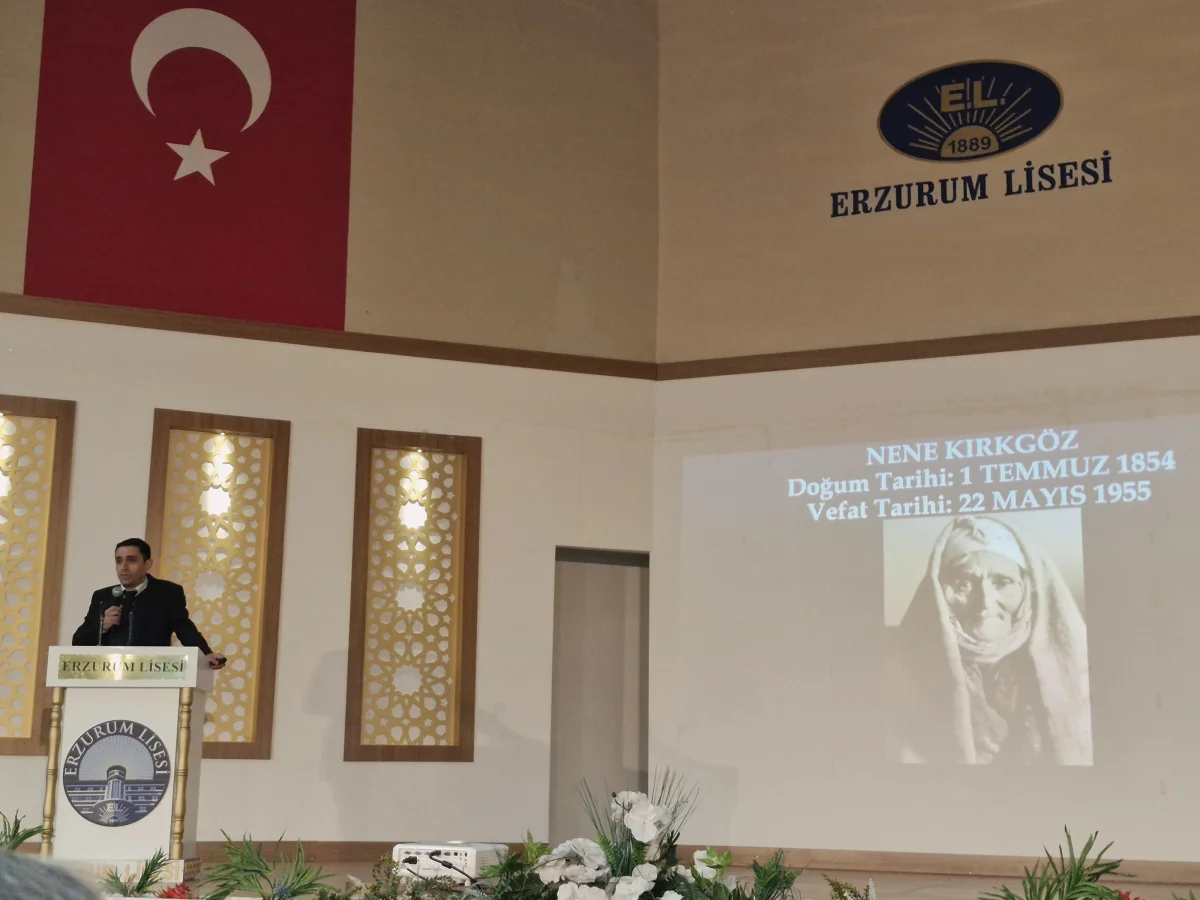 Erzurum Lisesi’nde Nene Hatun Anıldı: Arşiv Belgeleriyle Destansı Mücadele Gün Yüzüne Çıktı