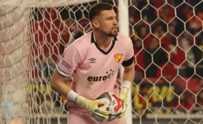 Süper Lig'de en çok süre alan futbolcu Göztepe kalecisi Mateusz Lis'in fotoğrafı