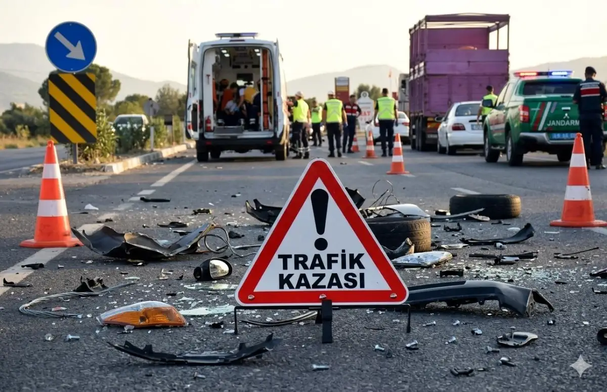 Kars-Iğdır Karayolunda Tehlikeli Kaza: Vali Konvoyundaki Polis Aracı Otomobille Çarpıştı, 4 Yaralı