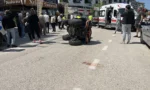 Mudanya'da meydana gelen ATV kazasında 4 kişi yaralandı, kaza anı güvenlik kamerasına yansıdı.