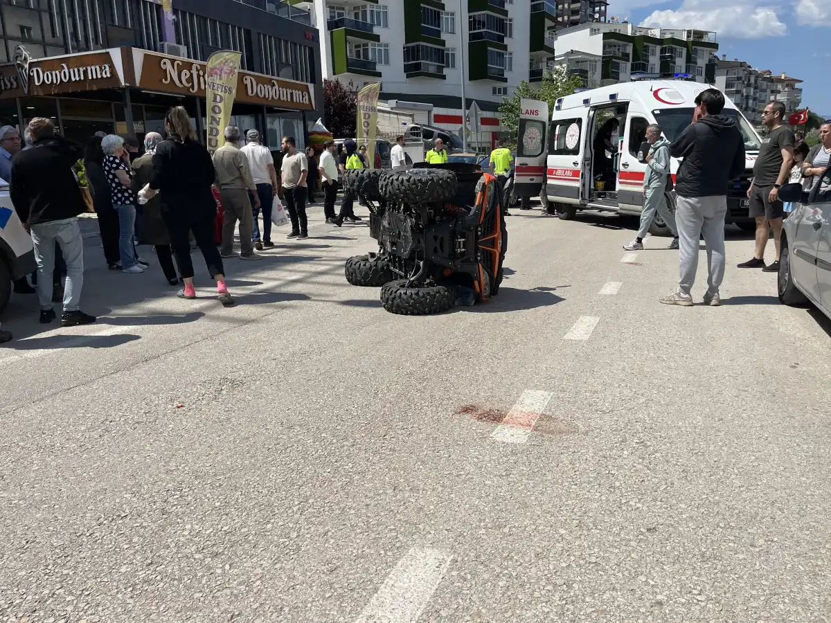 Mudanya’da Tehlikeli ATV Kazası: 4 Yaralı, Anlar Kamerada!