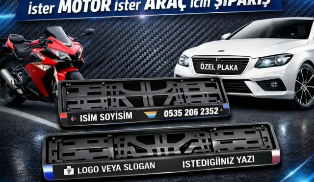 Aracına özel tasarım plakalık yaptıran bir kişinin gururlu bakışı