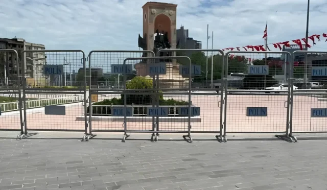 İstanbul'da Beyoğlu ve Şişli'de trafiğe kapatılan yollar ve alternatif güzergahları gösteren harita