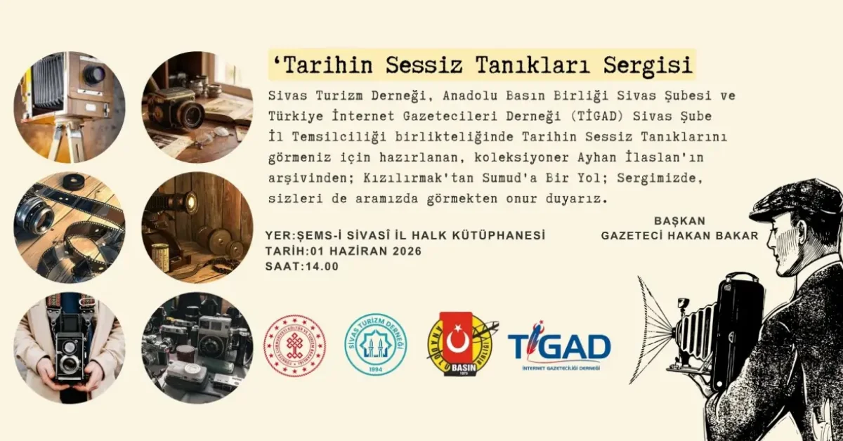 Sivas’ta Açılıyor: Tarihin Sessiz Tanıkları Basın ve Filistin Dayanışmasını Anlatıyor