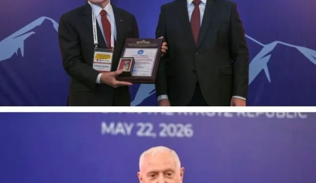 Prof. Dr. Mehmet Haberal'a Kırgızistan'dan Şeref Beratı ve Nişan Verilmesi