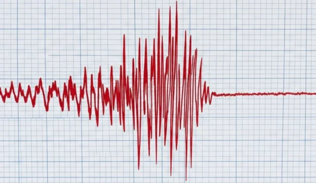 Erzurum'da meydana gelen 3.2 büyüklüğündeki deprem sonrası oluşan manzara