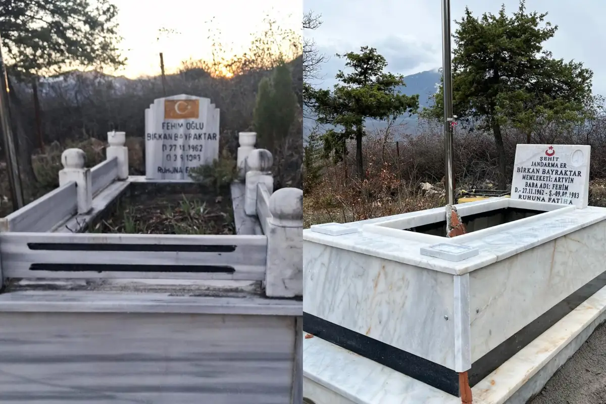 Artvin’de Vatan Kahramanlarının Mezarları Yenilendi: Şehitlere Vefa