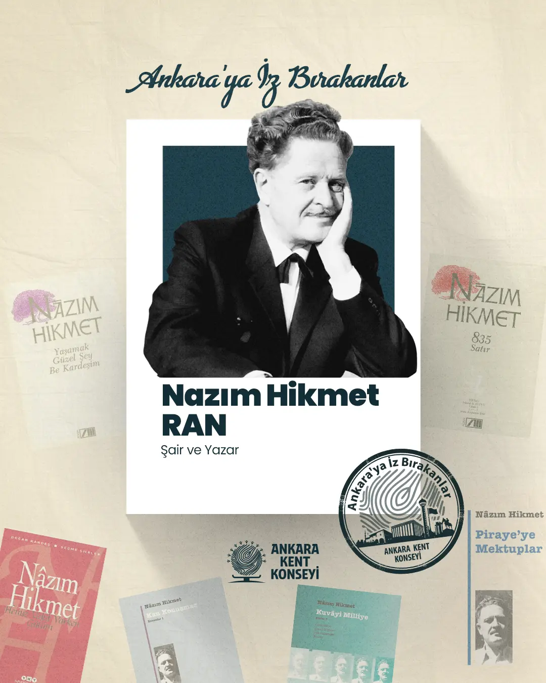 Ankara Kent Konseyi’nden Nazım Hikmet Anması: Şairin Başkent’teki İzleri