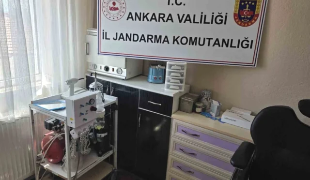 Ankara'da yetkisiz diş hekimliği yapan kişiye yönelik operasyon