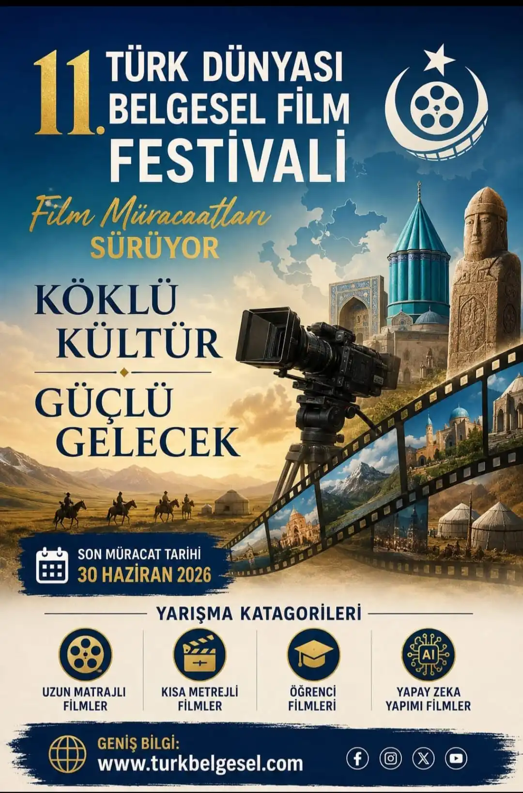 Türk Dünyası 11. Belgesel Film Festivali Kapılarını Açıyor: Başvurular 30 Haziran’a Kadar Devam Ediyor