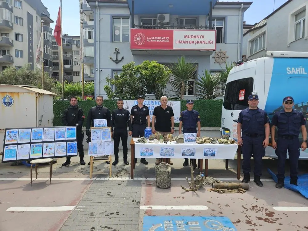 Mudanya Denizinde Çevre Haftası Temizliği: Deniz Dibinden Çıkanlar Şok Etti