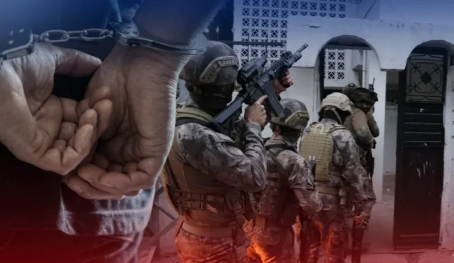 DEAŞ operasyonu kapsamında gözaltına alınan şüpheliler ve ele geçirilen malzemeler